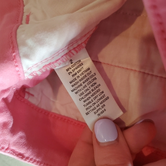 A.N.A. A New Approach Pink Twill Shorts Women's Size 2 EUC - Picture 5 of 12